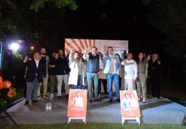 La candidatura de Ciudadanos durante su presentación