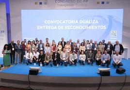 Los pre,,miados durante el congreso