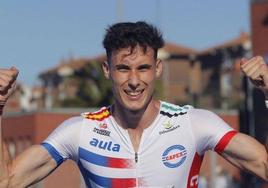 David Barroso celebra el nuevo récord de Extremadura