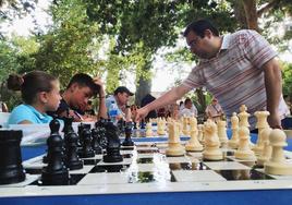 Manuel Pérez Candelario durante la partida