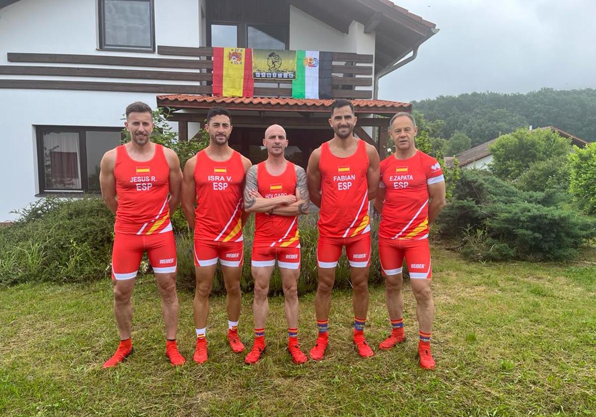 Los cinco particpantes en el campeonato
