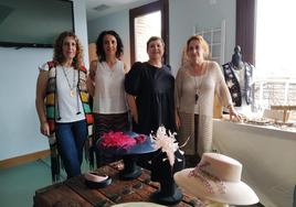 Concha Rogado, Lupe Osuna, organizadoras; Rocío Bizarro y Mamen Rogado, Down Zafra