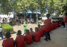 Recepción de los pequeños en Zafra