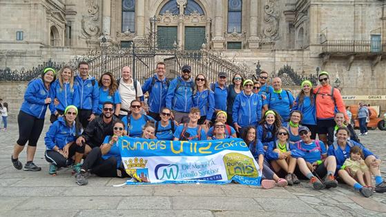 El Club Runners Uni2 realizó el Camino Portugués de la Costa hasta Santiago