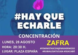 Zafra Violeta celebrará este lunes una concentración en apoyo a la jugadora Jenni Hermoso y sus compañeras