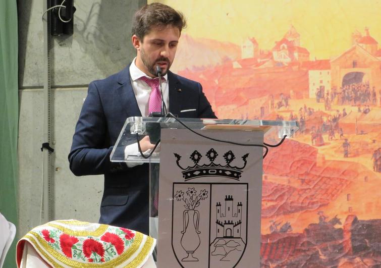 SAlustiano Feria durante el prgón