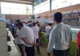 Un numerosos público visita esta nave