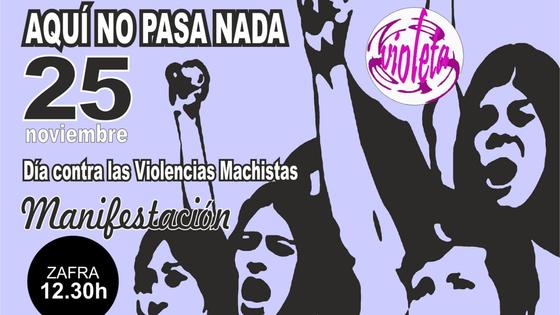 Zafra Violeta convoca su manifestación reivindicativa del 25N