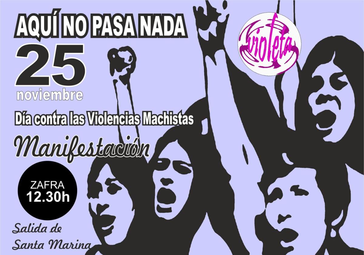 Cartel anunciador de la manifestación