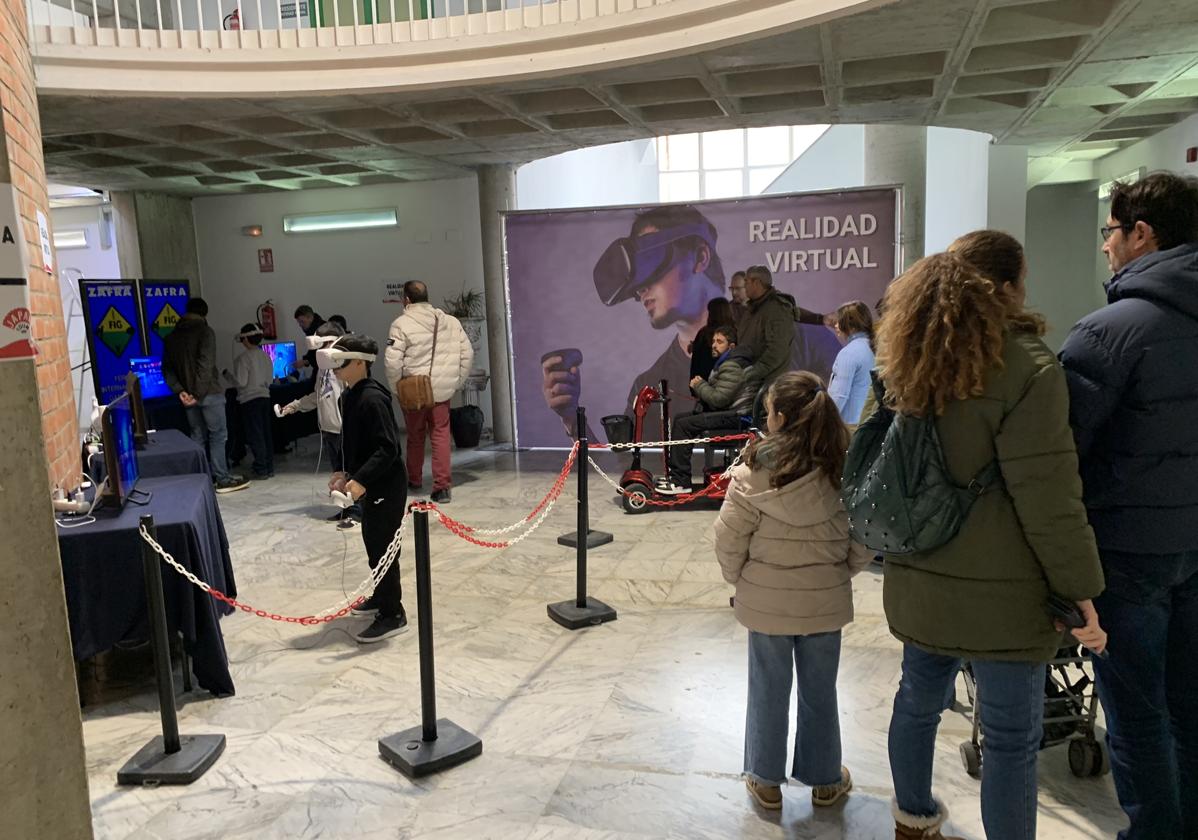 Uno de los espacioss dedicados a la realidad virtual