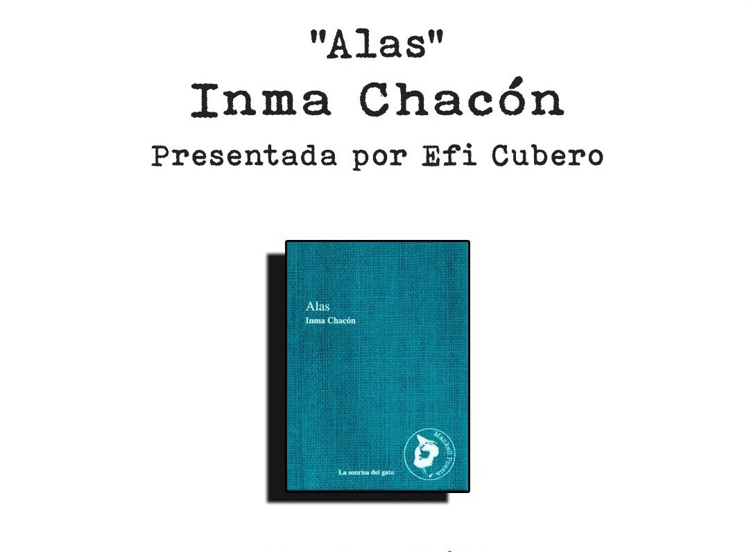 Inma Chacón presenta su poemario &#039;Alas&#039; este miércoles