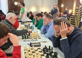 Los zafrenses en un momento del campeonato