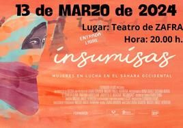 El documental 'Insumisas. Mujeres en lucha en el Sáhara ocupado' será proyectado hoy miércoles en el teatro
