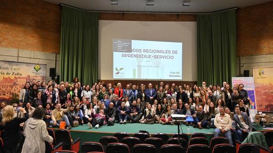 La localidad acogió a escuelas profesionales de toda Extremadura durante las Jornadas Regionales de Aprendizaje-Servicio