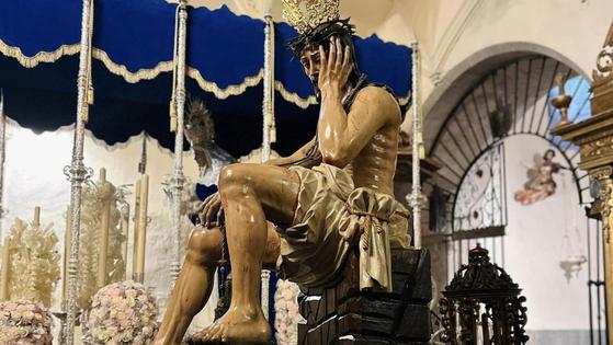 El Cristo de la Humildad y Paciencia ha sido trasladado al templo de La Candelaria