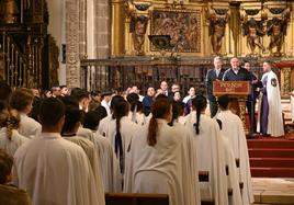 Uno de los actos que tuvieron que celebrarse en el templo