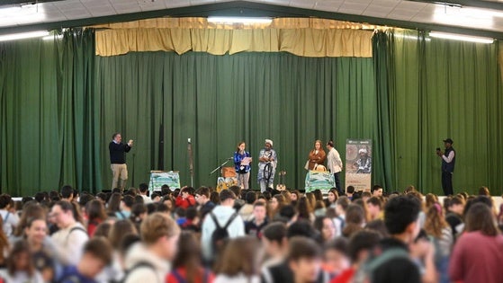Gran animación en el Festival 'Zafraçais' del CPR con 700 participantes de toda Extremadura