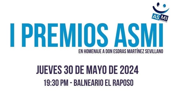 Los I Premios ASMI serán entregados este jueves en el Balneario El Raposo