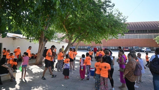 Los 63 niños y niñas saharauis llegaron al recinto ferial el pasado viernes