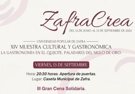 Zafra Crea se clausura este viernes con una cena solidaria muy ochentera
