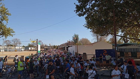 Multitud de ciclistas celebran la XLI edición del Día de la Bicicleta