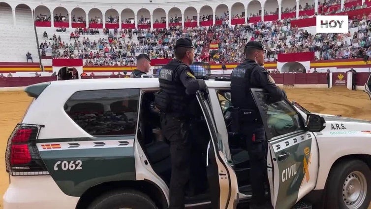 La Guardia Civil realizó una magnífica exhibición de sus medios y procedimientos en Zafra