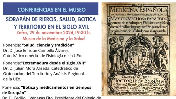 Las conferencias sobre Soripán de Rieros cierran el ciclo de 2024 del Museo de la Medicina