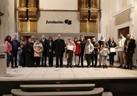 Foto de familia con los premiados