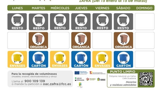 La orgánica comienza a recogerse por separado tres días a la semana