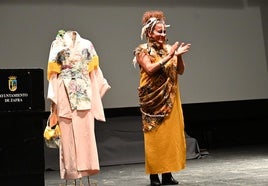 La pregonera tras su intervención