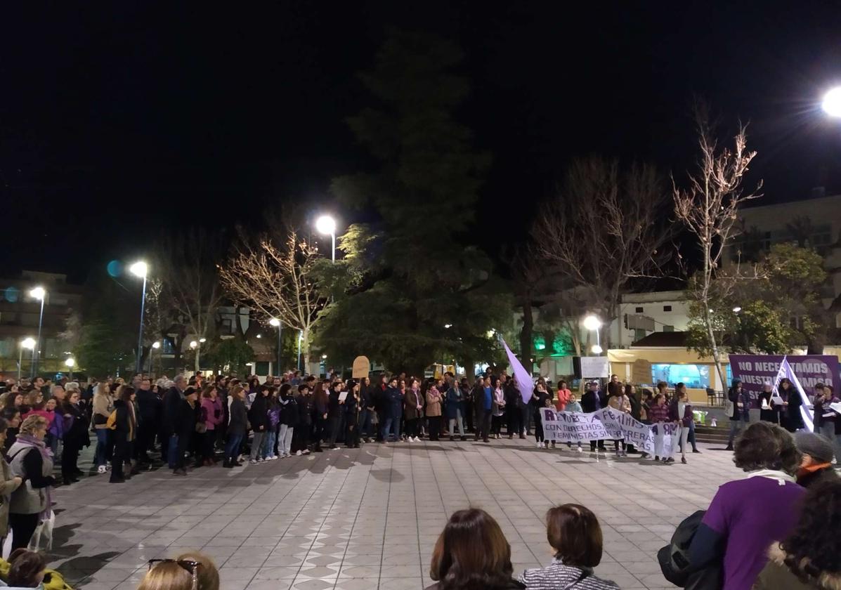 Una de las manifestaciones convocadas por Zafra Violeta