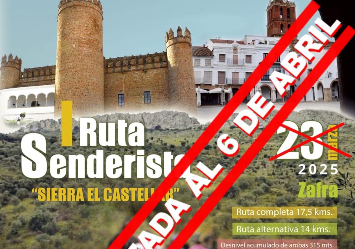 La Asociación El Abuelino aplaza su I Ruta Senderista 'El Castellar' al 6 de abril