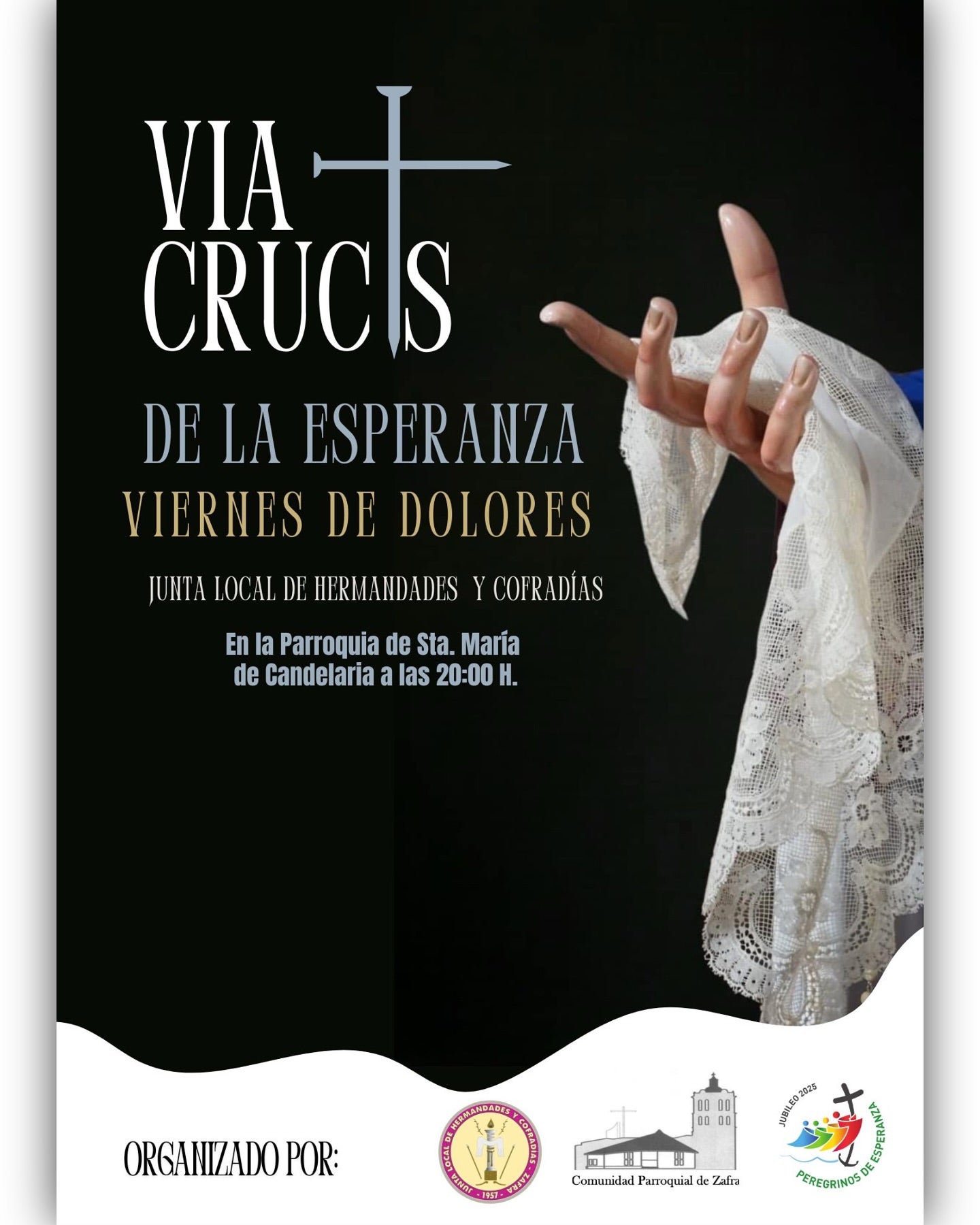 Este Viernes de Dolores se celebrará un Vía Crucis por la Esperanza en La Candelaria