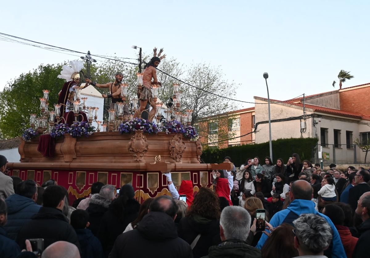 El 'Amarrao' a su salida del templo del Rosario