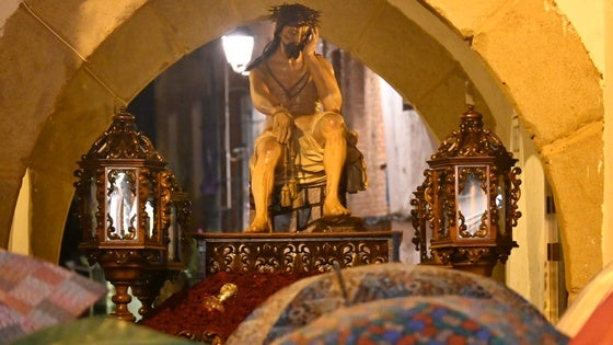 El mal tiempo impidió la salida del Cristo de la Humildad y Paciencia y la Virgen de la Salud