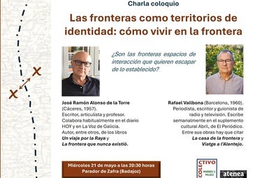 J.R. Alonso de la Torre y Rafael Vallbona charlarán sobre las fronteras y su identidad