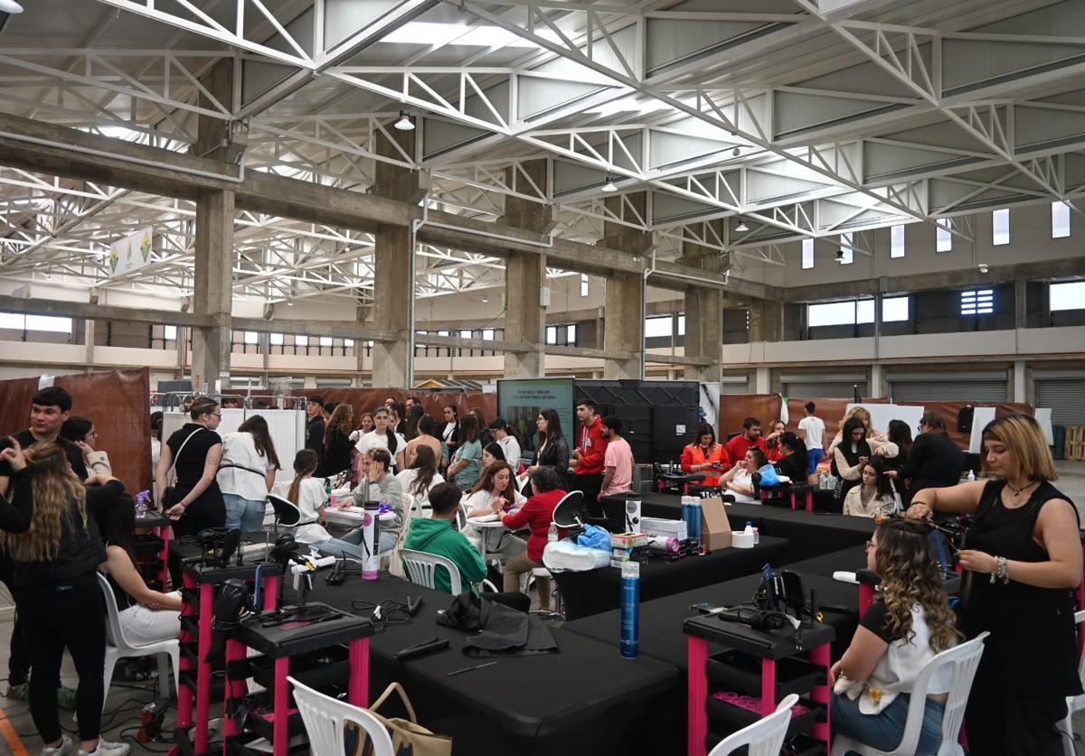El alumnado puuydo practicar y mostrar lo aprendido en sus diferentes especialidades durante la feria