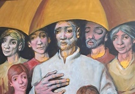 Una de las obras del artista Rafael Seco que se expone