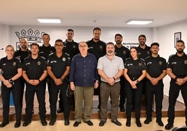 Los 11 agentes recién incorporados en su toma de posesión