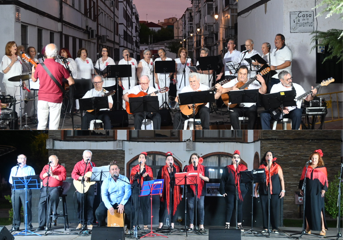 Los dos primeros grupos que actuaron en las plazas