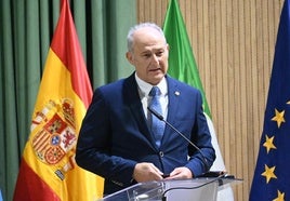 José Mª Sánchez durante su pregón