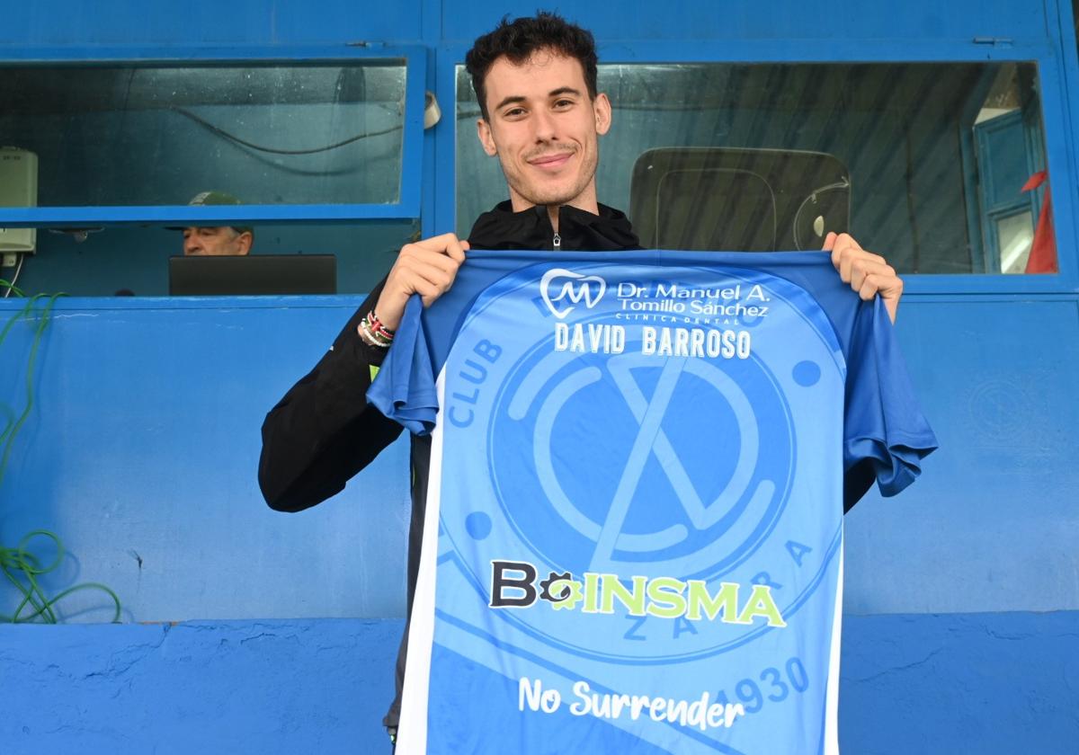 David Barroso con la camiseta del CD Zafra