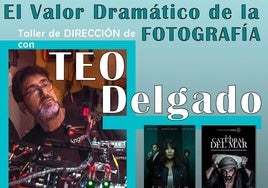 El XIV Foro del Audiovisual organiza un taller de dirección de fotografía con Teo Delgado