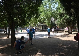 Algunos miembros del club durante un campeonato