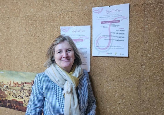 Josefa Moreno durante la presentación del evento