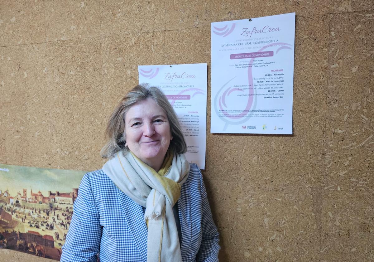 Josefa Moreno durante la presentación del evento