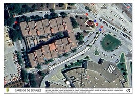 Plano con el cambio de circulación