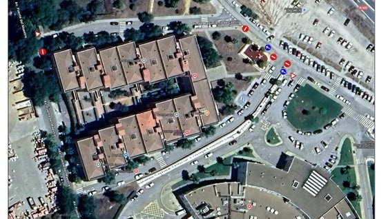Cambio de circulación en el acceso al Hospital de Zafra
