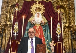 Antonio Martínez durante su exaltación