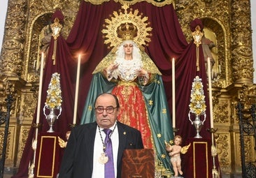 Antonio Martínez durante su exaltación